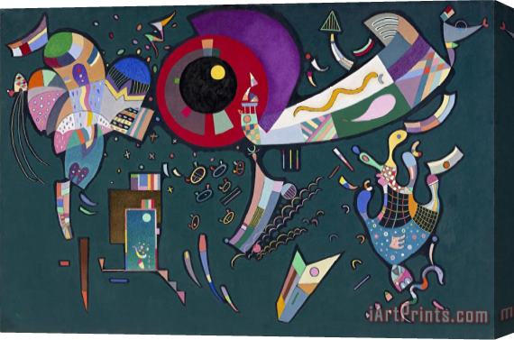 Wassily Kandinsky Around The Circle Stretched Canvas Print / Canvas Art