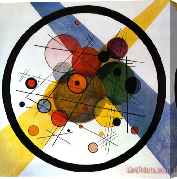 Wassily Kandinsky Circles in Circle Stretched Canvas Print / Canvas Art
