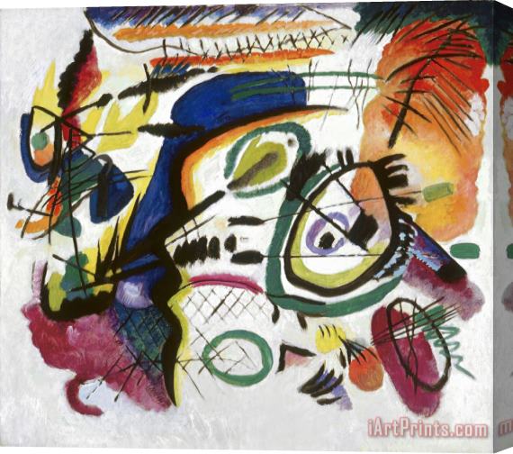Wassily Kandinsky Fragment I for Composition VII (center) Stretched Canvas Print / Canvas Art