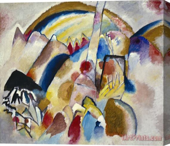 Wassily Kandinsky Landscape with Red Spots, No. 2 Stretched Canvas Painting / Canvas Art