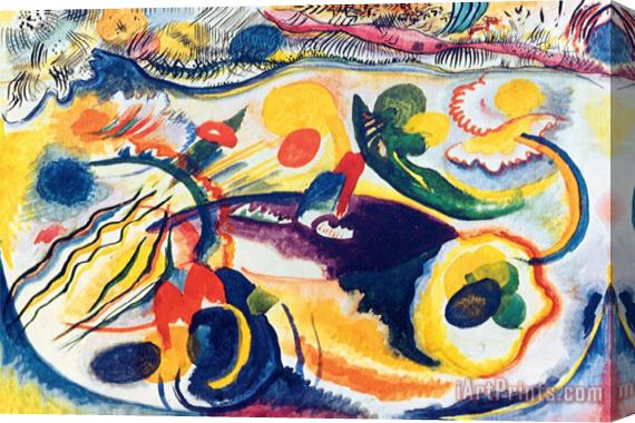 Wassily Kandinsky On The Theme of The Last Judgement Stretched Canvas Print / Canvas Art