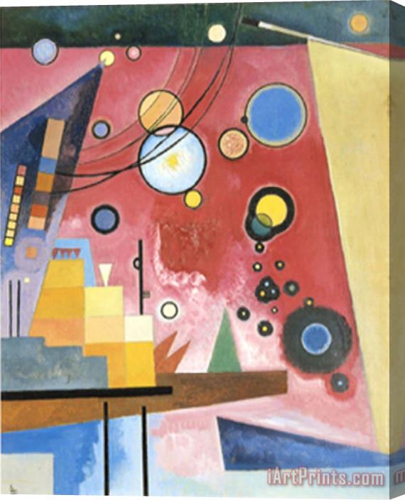 Wassily Kandinsky Schweres Rot C 1924 Stretched Canvas Print / Canvas Art