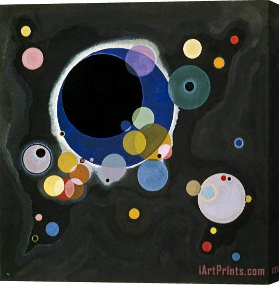 Wassily Kandinsky Several Circles (einige Kreise) Stretched Canvas Print / Canvas Art