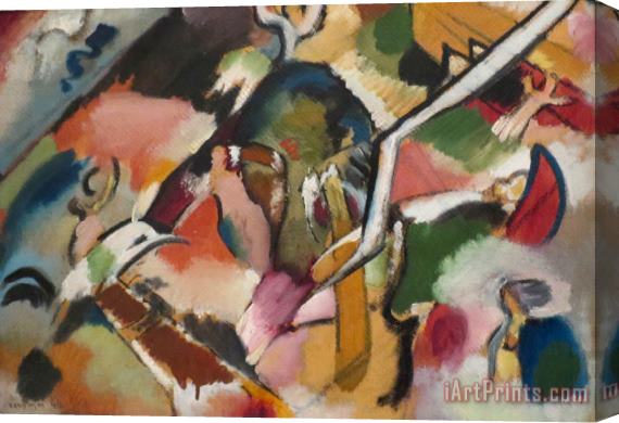 Wassily Kandinsky Sketch for Deluge Stretched Canvas Print / Canvas Art