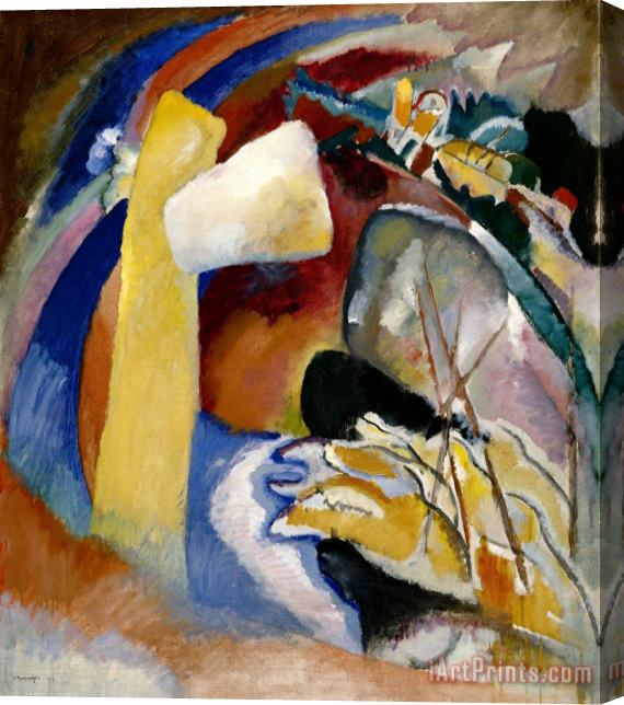 Wassily Kandinsky Study for Painting with White Form Stretched Canvas Print / Canvas Art