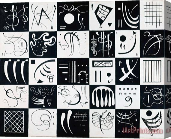 Wassily Kandinsky Thirty 1937 Stretched Canvas Painting / Canvas Art