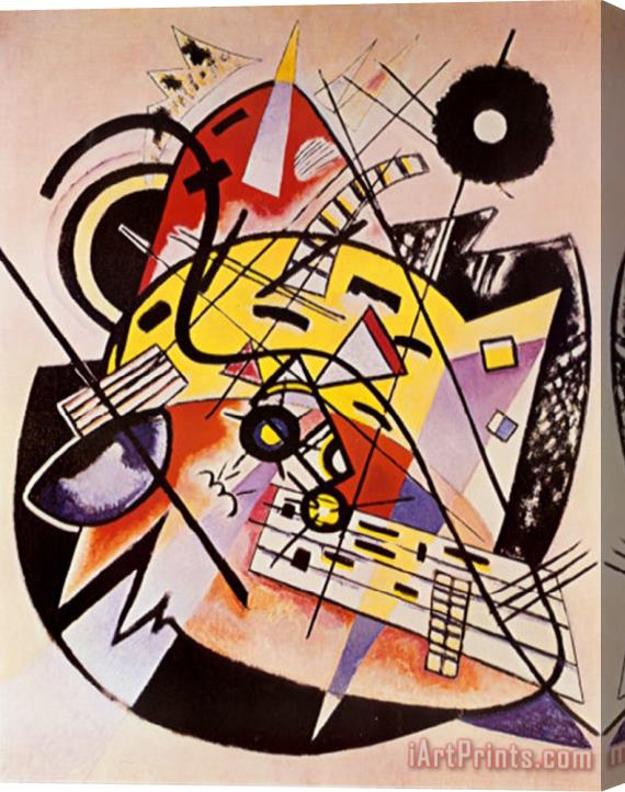 Wassily Kandinsky White Dot Stretched Canvas Painting / Canvas Art