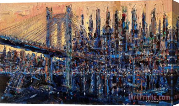 Wayne Thiebaud Bridge City, 1957 Stretched Canvas Print / Canvas Art