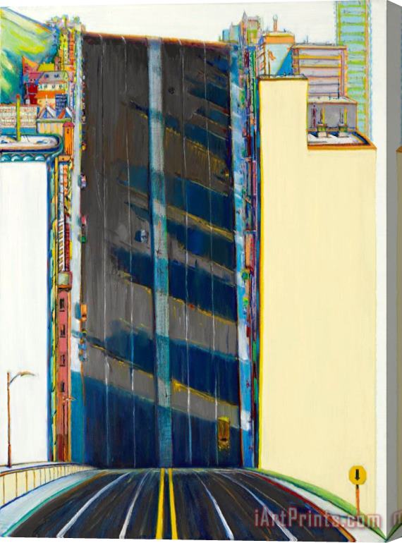 Wayne Thiebaud City Downgrade, 2001 Stretched Canvas Print / Canvas Art