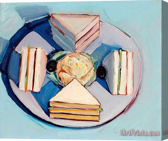 Wayne Thiebaud Sandwich, 1961 Stretched Canvas Print / Canvas Art