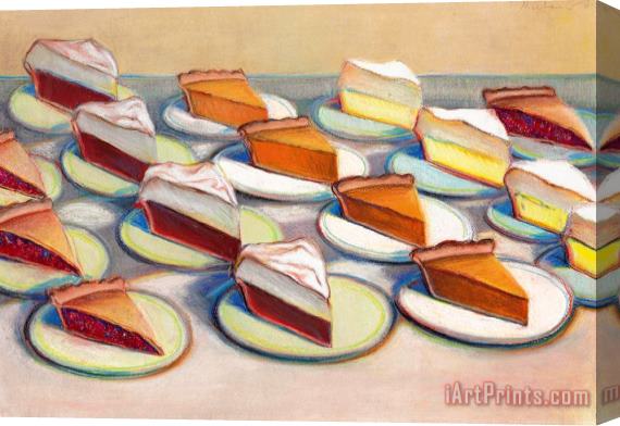 Wayne Thiebaud Sixteen Pies, 1965 Stretched Canvas Print / Canvas Art