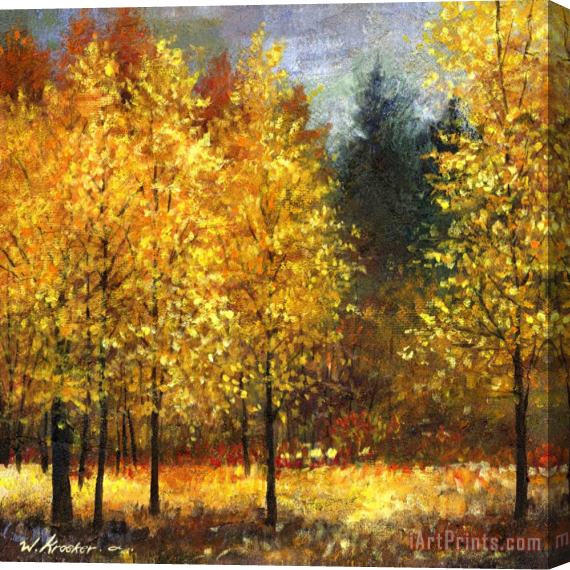 Wendy Kroeker Aspen Forest Stretched Canvas Painting / Canvas Art