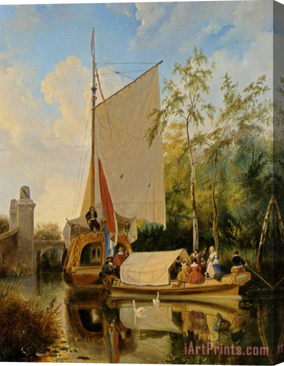 Wijnandus Johannes Josephus Nuyen The Boating Party Stretched Canvas Painting / Canvas Art