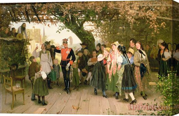 Wilhelm Zimmer On Leave Stretched Canvas Print / Canvas Art