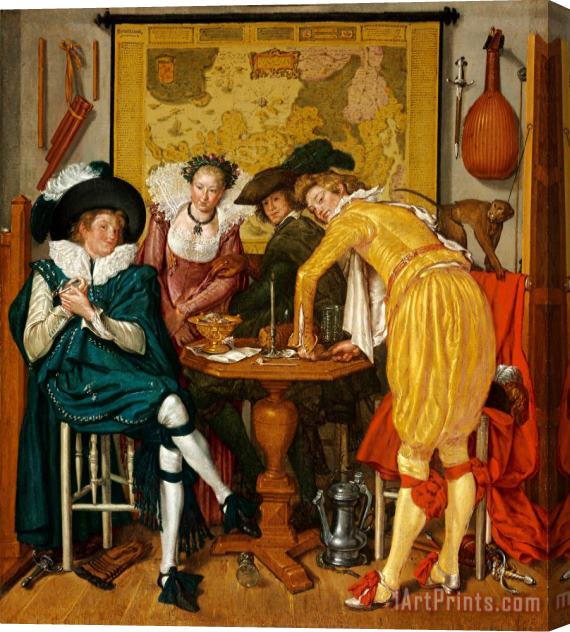 Willem Buytewech Merry Company Stretched Canvas Print / Canvas Art