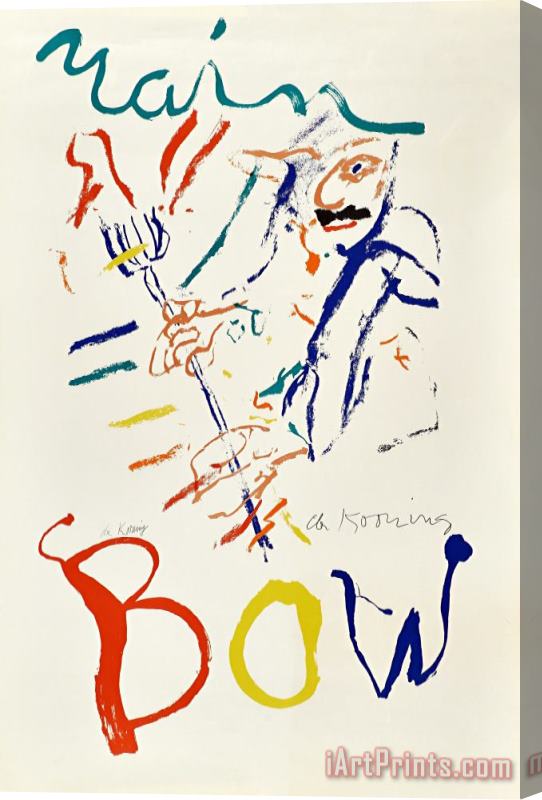 Willem De Kooning Devil at The Keyboard, 1976 Stretched Canvas Print / Canvas Art
