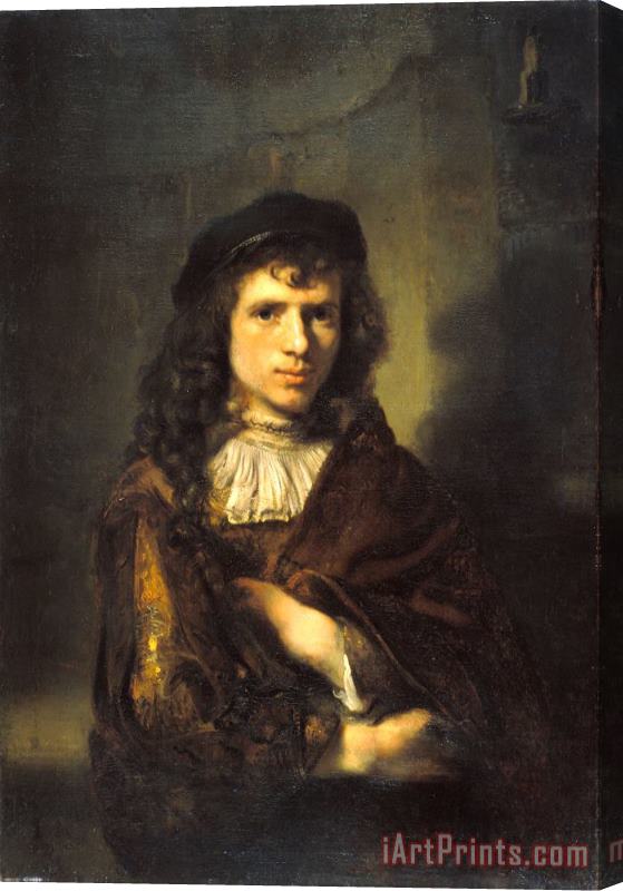 Willem Drost Portrait of a Young Man Stretched Canvas Print / Canvas Art