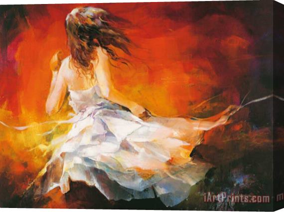 willem haenraets Young Girl Ii Stretched Canvas Print / Canvas Art