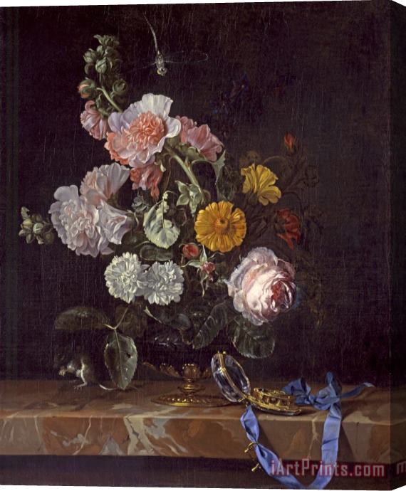 Willem van Aelst Vanitas Flower Still Life Stretched Canvas Print / Canvas Art