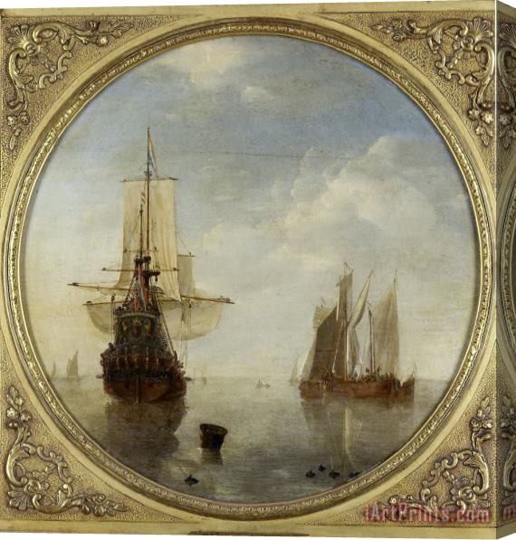 Willem van de Velde Ships at Anchor Stretched Canvas Print / Canvas Art