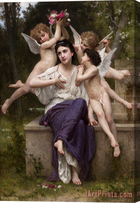 William Adolphe Bouguereau A Dream of Spring Stretched Canvas Print / Canvas Art