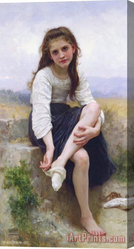 William Adolphe Bouguereau Before The Bath (1900) Stretched Canvas Print / Canvas Art