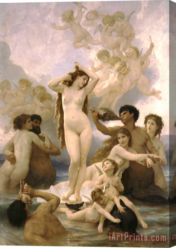 William Adolphe Bouguereau Birth of Venus Stretched Canvas Print / Canvas Art