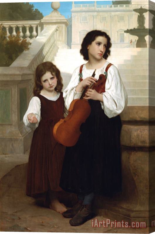 William Adolphe Bouguereau Far From Home Stretched Canvas Print / Canvas Art