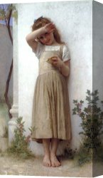 Corkscrew, 1895 Canvas Prints - In Penitence (1895) by William Adolphe Bouguereau