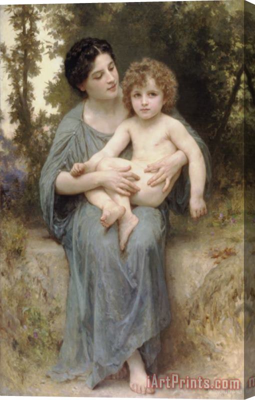 William Adolphe Bouguereau Little Brother Stretched Canvas Painting / Canvas Art