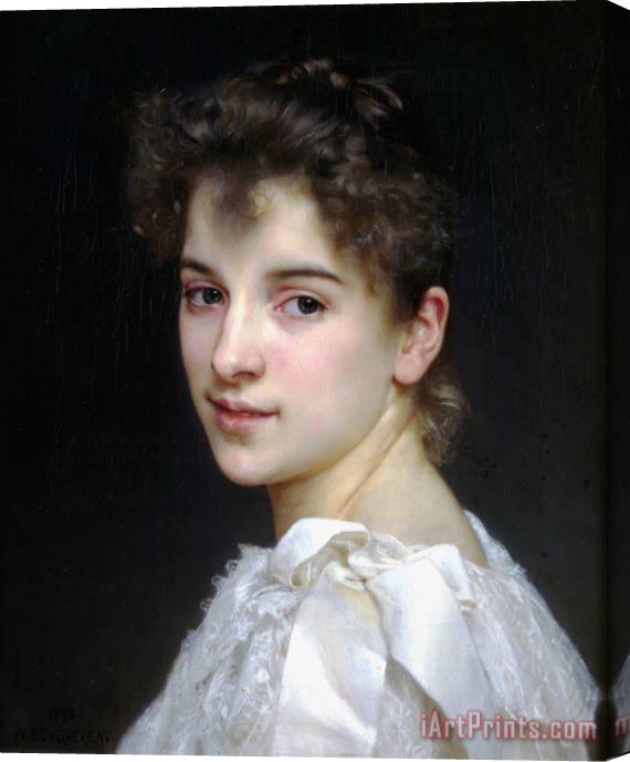 William Adolphe Bouguereau Portrait of Gabrielle Cot Stretched Canvas Painting / Canvas Art