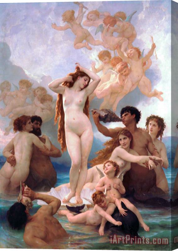 William Adolphe Bouguereau The Birth Of Venus Stretched Canvas Painting / Canvas Art