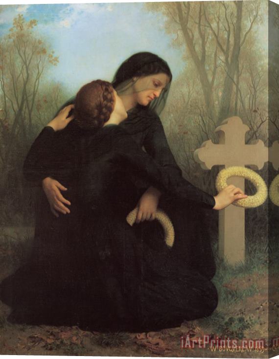 William Adolphe Bouguereau The Day of The Dead Stretched Canvas Print / Canvas Art