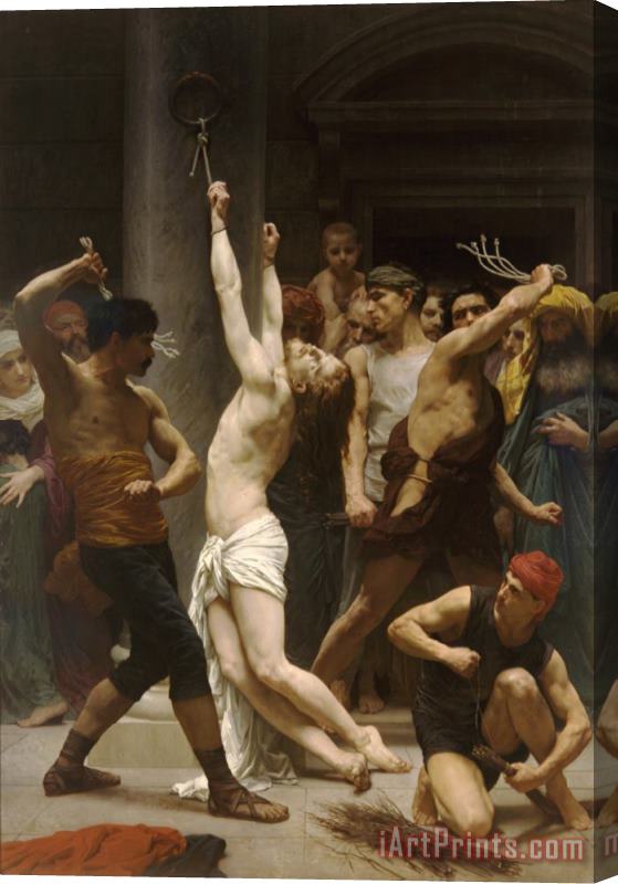 William Adolphe Bouguereau The Flagellation of Our Lord Jesus Christ Stretched Canvas Painting / Canvas Art