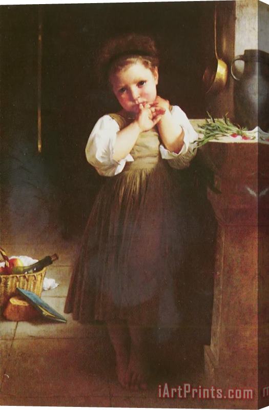 William Adolphe Bouguereau The Little Sulk Stretched Canvas Print / Canvas Art