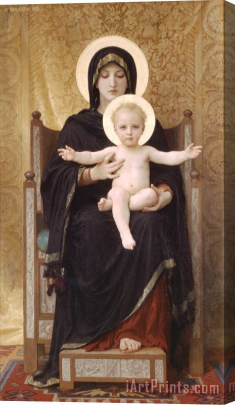 William Adolphe Bouguereau The Seated Madonna Stretched Canvas Print / Canvas Art