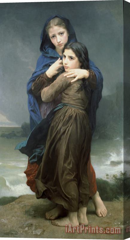 William Adolphe Bouguereau The Storm Stretched Canvas Print / Canvas Art