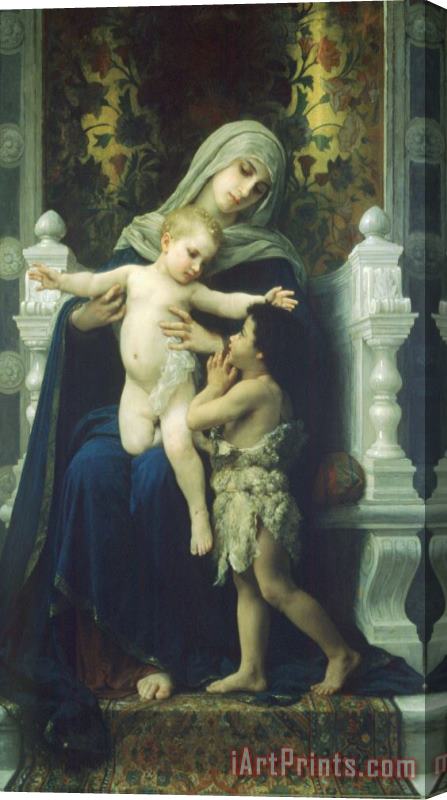 William Adolphe Bouguereau The Virgin, Baby Jesus And Saint John The Baptist Stretched Canvas Painting / Canvas Art