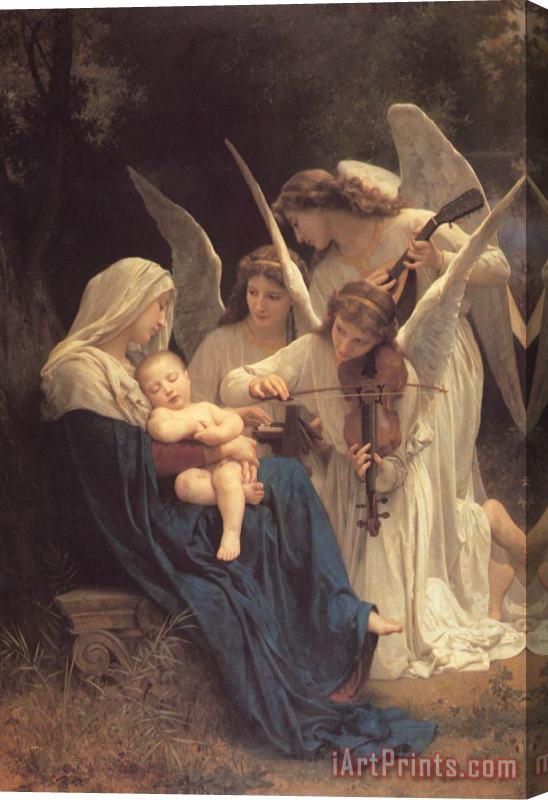 William Adolphe Bouguereau The Virgin with Angels Stretched Canvas Print / Canvas Art
