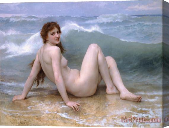 William Adolphe Bouguereau The Wave (1896) Stretched Canvas Print / Canvas Art