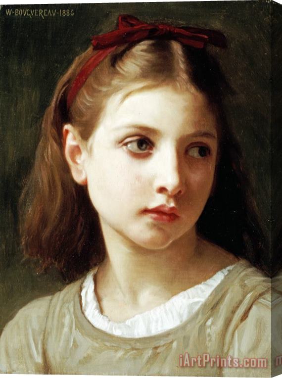 William Adolphe Bouguereau Une Petite Fille Stretched Canvas Print / Canvas Art