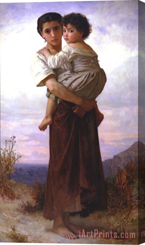 William Adolphe Bouguereau Young Gypsies Stretched Canvas Painting / Canvas Art