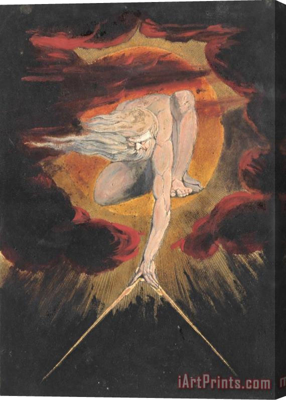 William Blake Europe. a Prophecy, Plate 1, Frontispiece Stretched Canvas Painting / Canvas Art