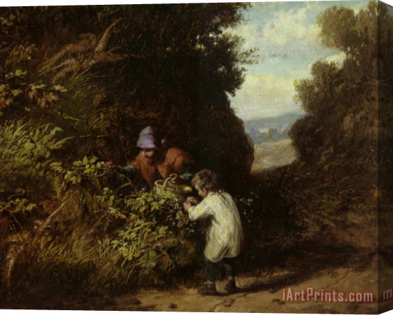 William Bromley III The Blackberry Gatherers Stretched Canvas Painting / Canvas Art