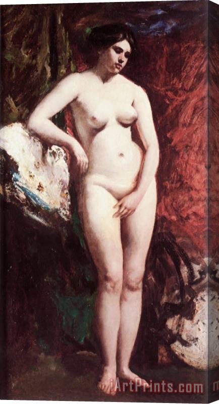 William Etty Standing Nude Stretched Canvas Print / Canvas Art