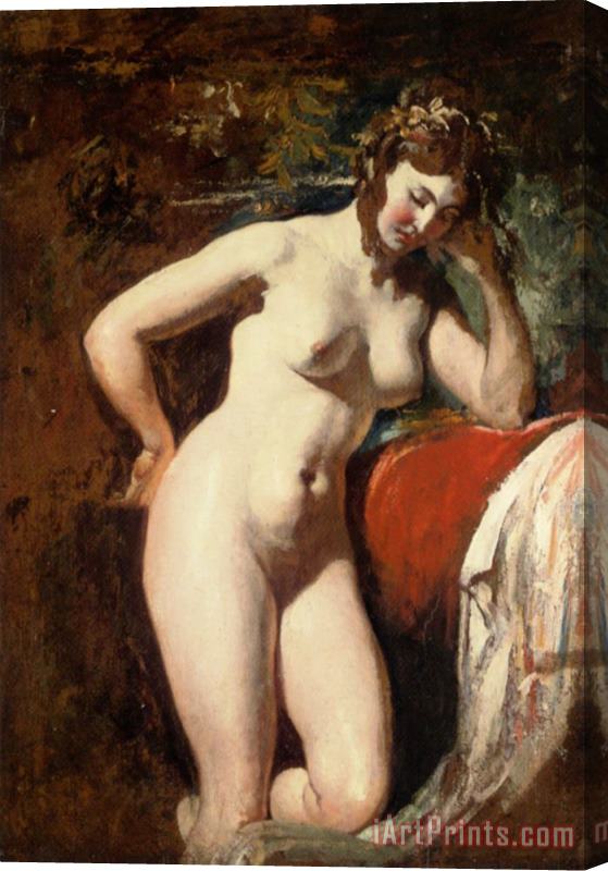 William Etty Study of a Female Nude Stretched Canvas Print / Canvas Art