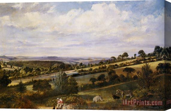 William Frederick Witherington A Rest in a Fertile Valley Stretched Canvas Print / Canvas Art