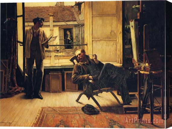 William Henry Bartlett The Neighbours Stretched Canvas Print / Canvas Art