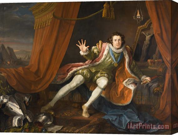 William Hogarth David Garrick As Richard III Stretched Canvas Painting / Canvas Art