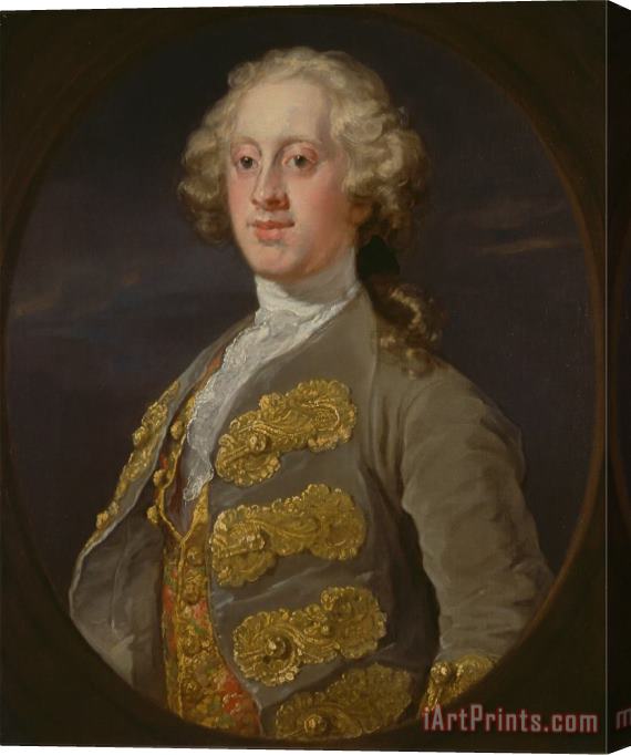 William Hogarth William Cavendish, Marquess of Hartington, Later 4th Duke of Devonshire Stretched Canvas Print / Canvas Art